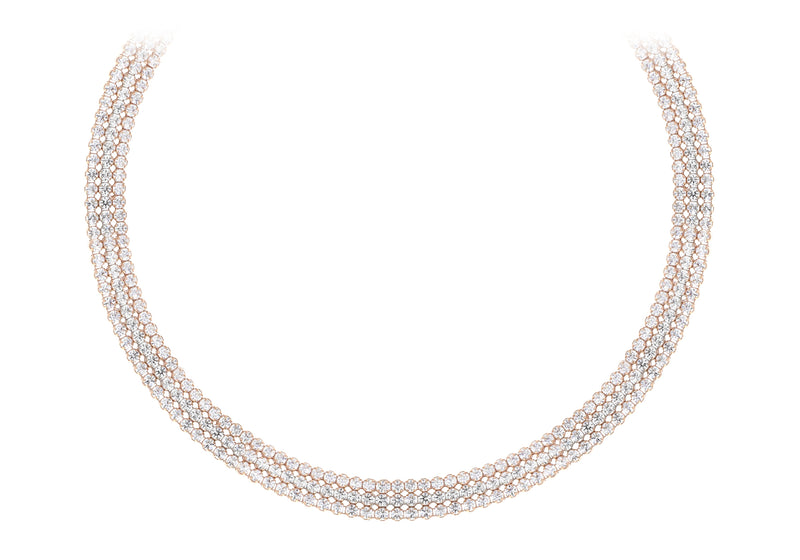 Material Good | Suzanne Kalan | Classic Pink Sapphire Tennis Necklace